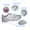 Newest Elegant White PU Sport Running Shoe for Women with Durable Outsole with High Quality Lower Price