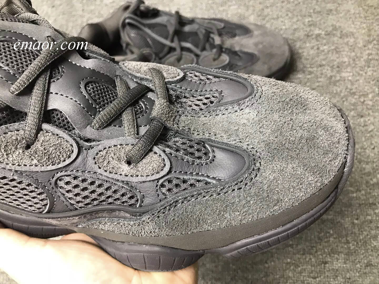Yeezy 500 Salt New Releases Hiking Shoes Men's Mesh Summer Boost 350 Sneakers Roshing Runner Outdoors Sports Gym Boy Trainers Yeezy 500 Salt 
