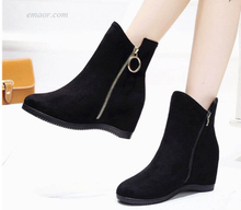  Female Snake Boots Ladies Navy Leather Ankle Boots Western Side Zipper Women's Bootsladies Thigh Boots