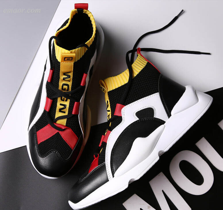 Fashion Men's Sneakers Shoes Men's Autumn Winter Sneakers High Top Casual Shoes