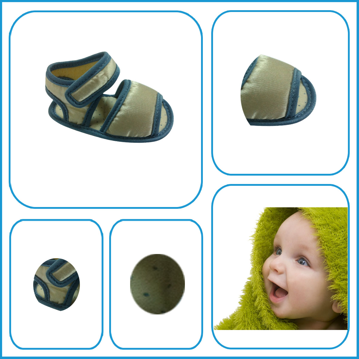 High Quality New Design Wholesale Soft Infant Baby Sandal Shoes