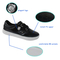 Newest Powerful skate shoes with black PU upper to exported lace up skate shoes