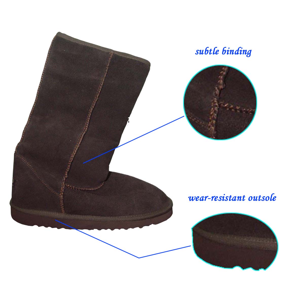 Latest Designed Classic Warm Camel woman Snow Boots with Flexible EVA Outsole from Chinese Market