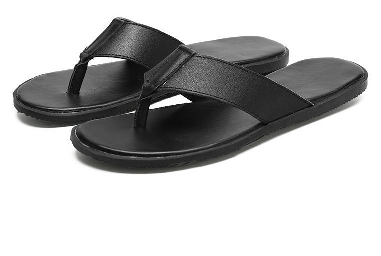 Comfortable sandals men's flip flops black sandal casual flip flops ...