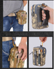 Men Tactical Molle Pouch Belt Waist Pack Bag Small Pocket Military Waist Pack Running Pouch Travel Camping Bags Soft Back