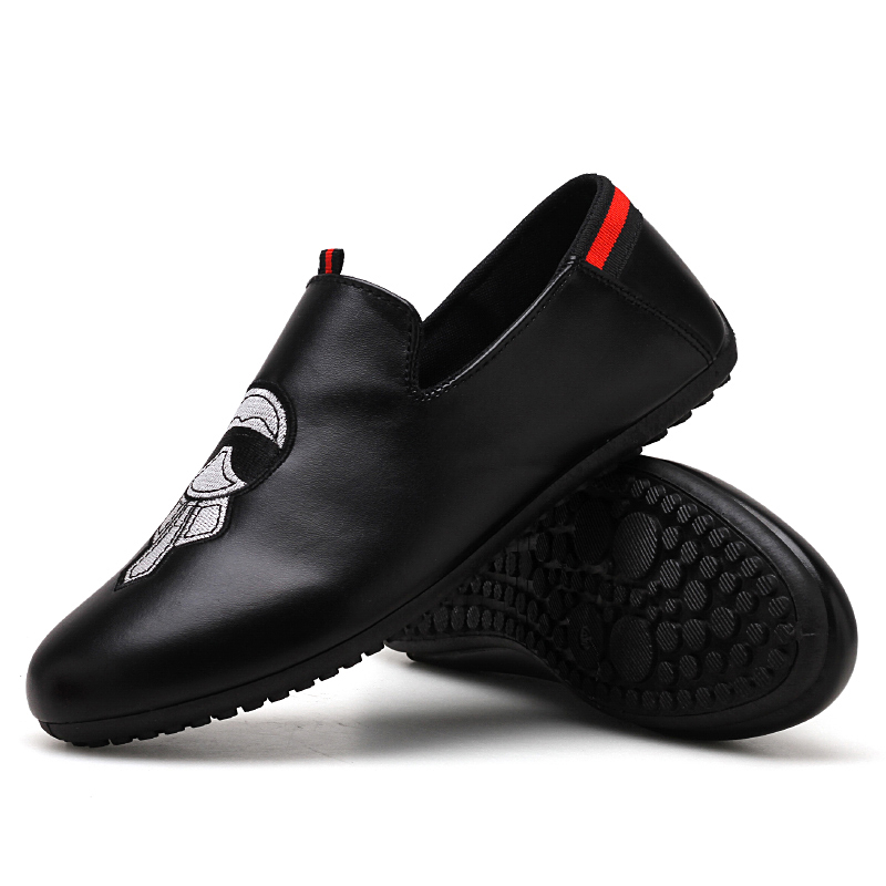 Casual Men Shoes Slip-On Loafers Fashion Leather Spring and Autumn Driving Shoes Soft Moccasins Comfort Pu Flats Men