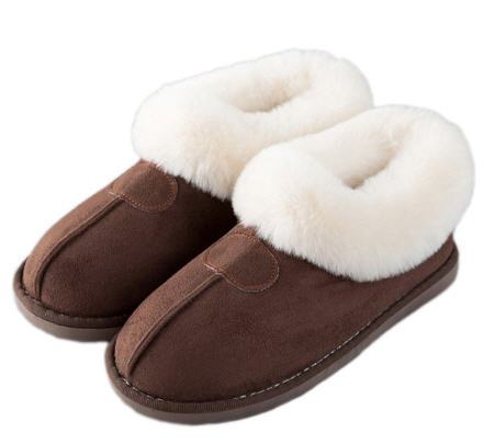 Womens Indoor Slippers Outdoor Soft Velour Quilted Fur Lined Clog Slipper W/Memory Foam