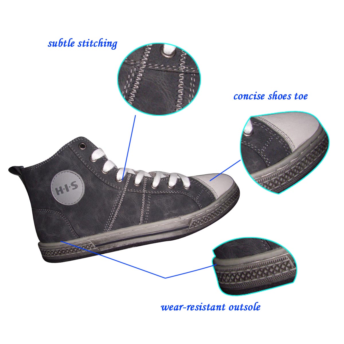 Fashionable Cheap Chinese Designer Retro Casual Shoes with Durable Rubber Outsole