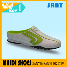 2018 Best Selling Woman's Acid Green/White Low Cut Slip-on Casual Shoes with Anti-slip Rubber Outsole from Chinese Market