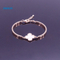 China classic four leaf lucky clover bracelet fashion elegant gold plated bangles simple bracelet for women Luxury jewelry wholesale female gift
