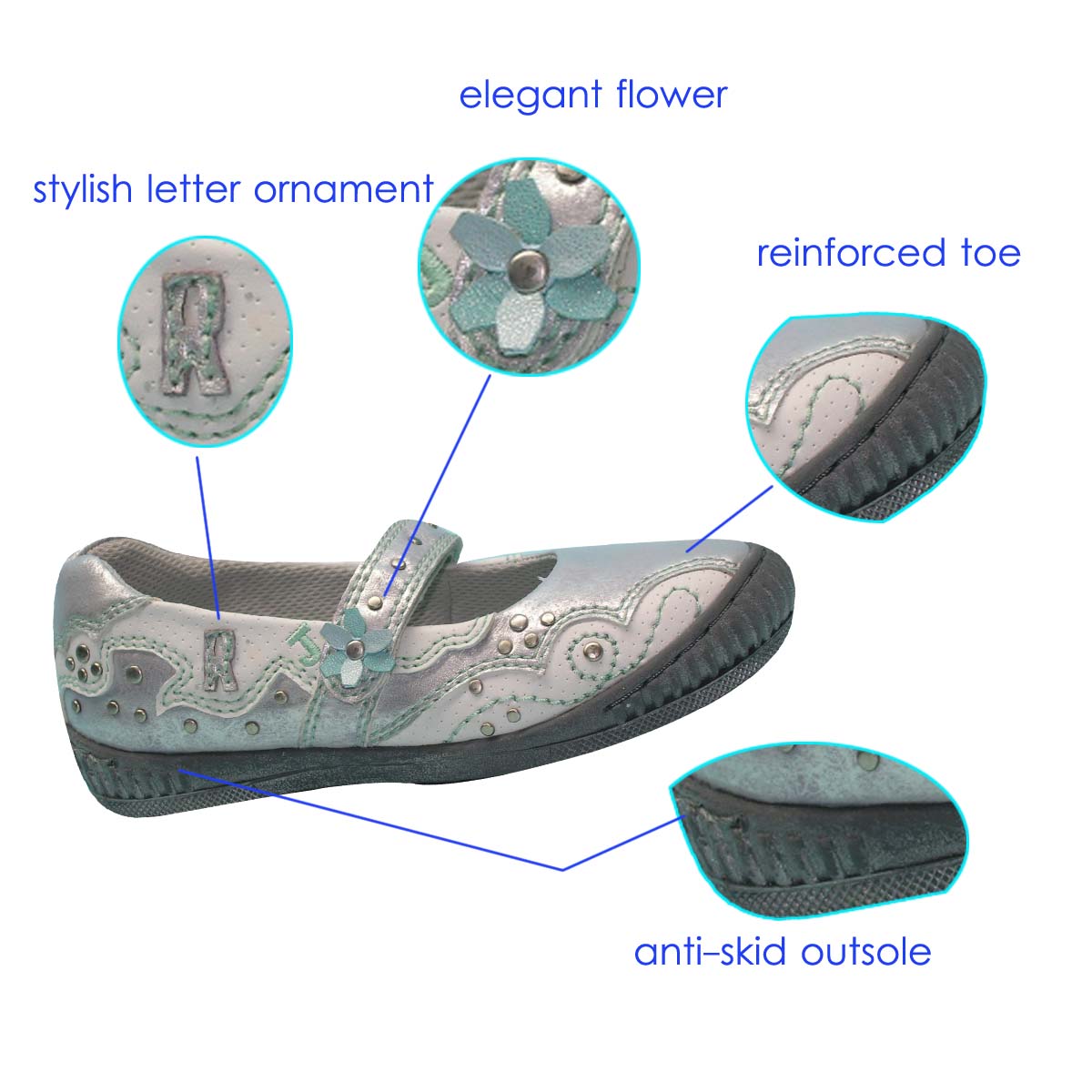Latest Style Casual Chic Man-made Kid Flat Dance Shoes