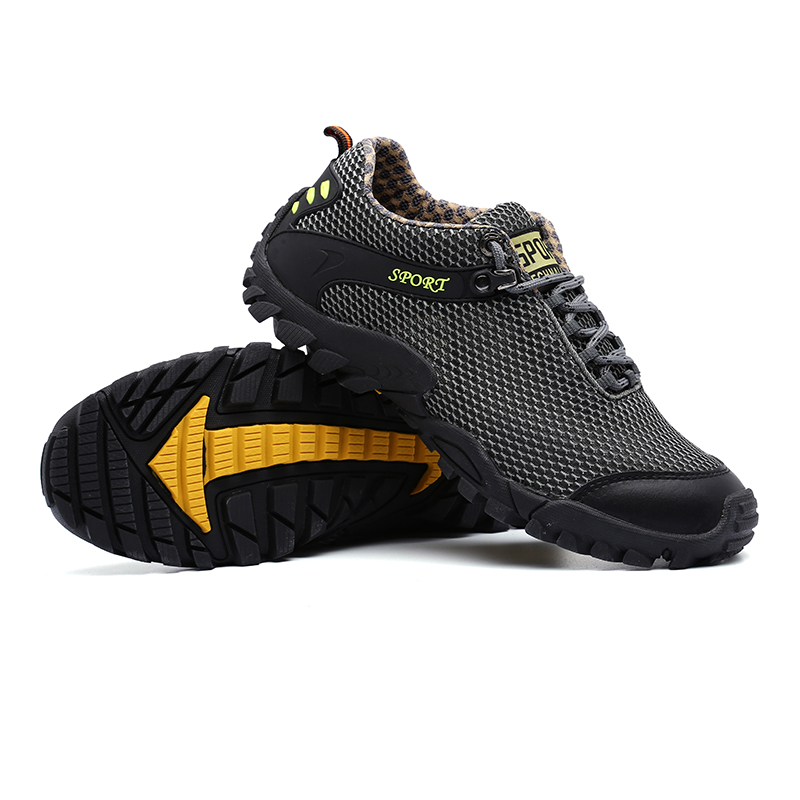 Best hiking shoes mesh trekking shoes outdoor casual shoes cheap walking shoes for men water proof 2018 hot sell