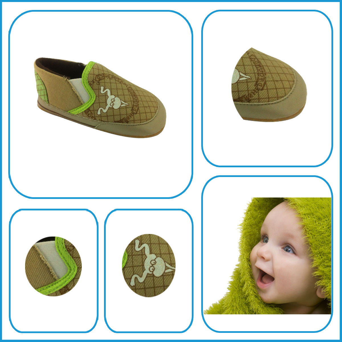 2017 New Design Cartoon Printed Canvas Baby's Casual Soft Sole Kid Shoes