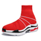  brand men Sneaker Fly Weaving Men Casual Shoes Colorful Slip On High Top Sock Shoes Lightweight Men Sneakers High Top New Breathable Flying Socks Shoes Thick Bottom Elastic Fabric Couples 