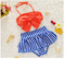 Bowknot Swimsuit Girls Bikini Set Girl Cute Ruffles Baby Bow Girl Princess Swimsuit summer bathing suit set