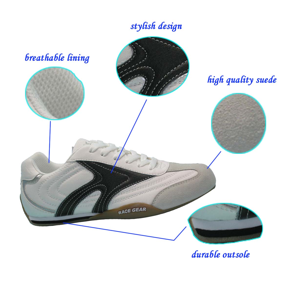 Newest Style--Popular Men's Leather Casual Shoe with Anti-abrasion Outsole