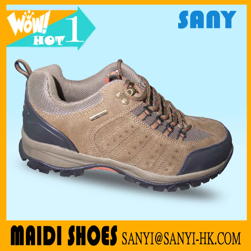 New Brand Most Durable Suede Leather Hiking Shoes with Durable Outsole for Men