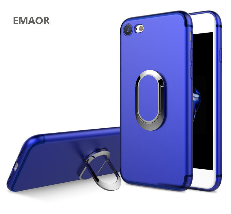 Ultra Thin Case 360 Rotating Ring Grip Holder Stand Magnetic for Case for iPhone 7 Plus 8 Plus