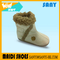 Classical Design Embroidery Stylish Winter Fashion Comfortable Brown Fur Infant Baby Boots