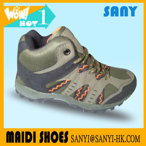 factory supply Men's waterproof outdoor hiking shoes no slip steel talon hikiing shioes
