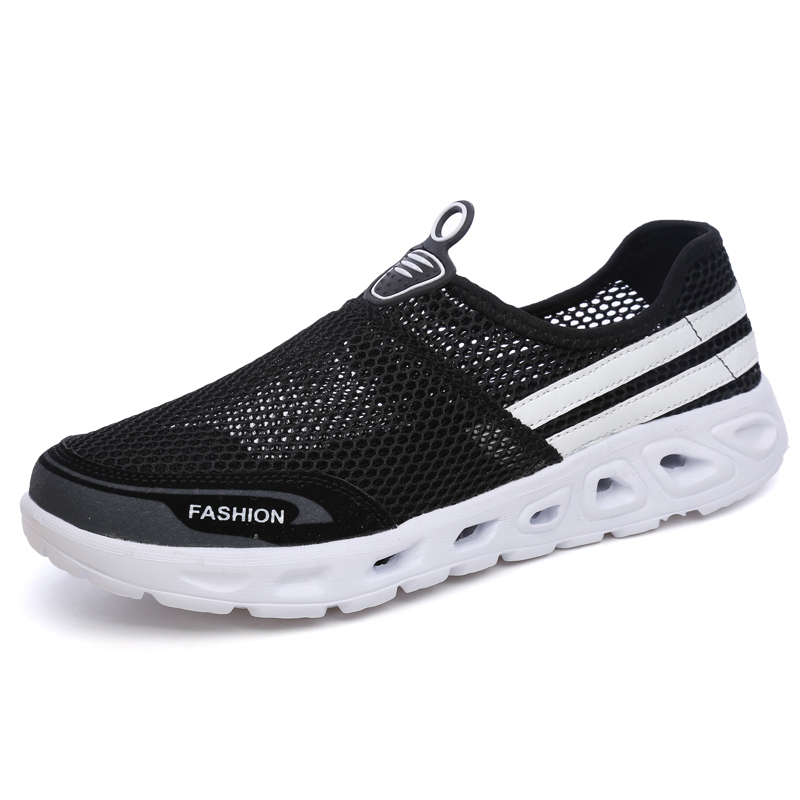 2018 The new hot style fashion breathable couple net cloth shoes A pedal of men and women A lazy person shoes