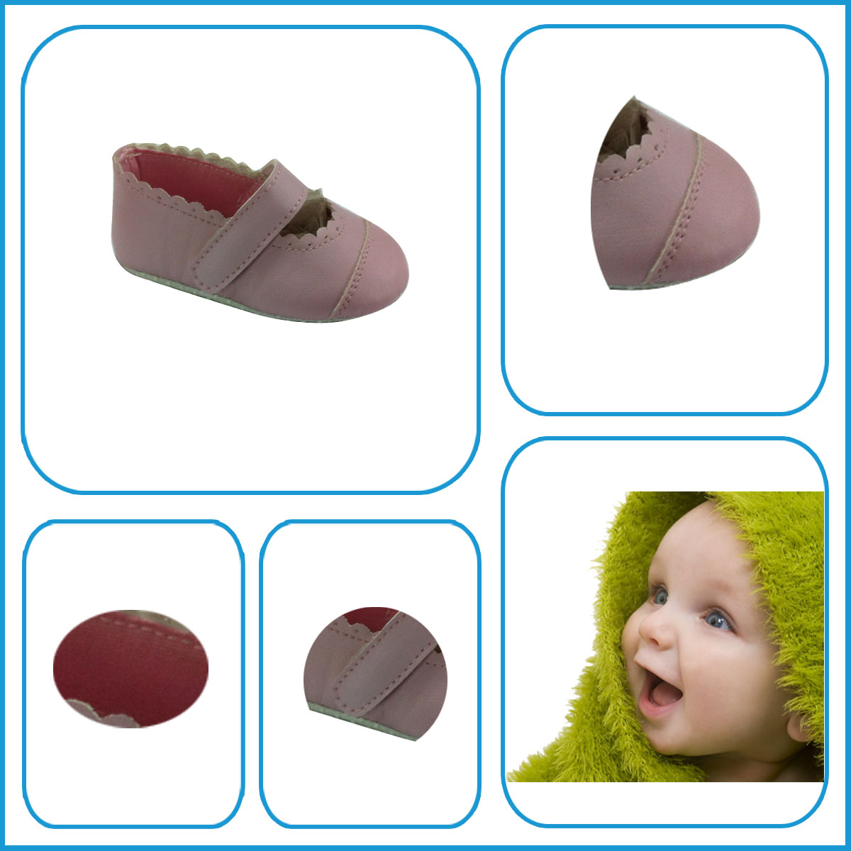 2017 New Design pu upper high quality Soft Leather Baby Shoes