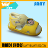 2017 Fashion Stylish Yellow Baby Flat Sandal Squeaky Shoes With Cute Cartoon Ornaments On Hot Sales