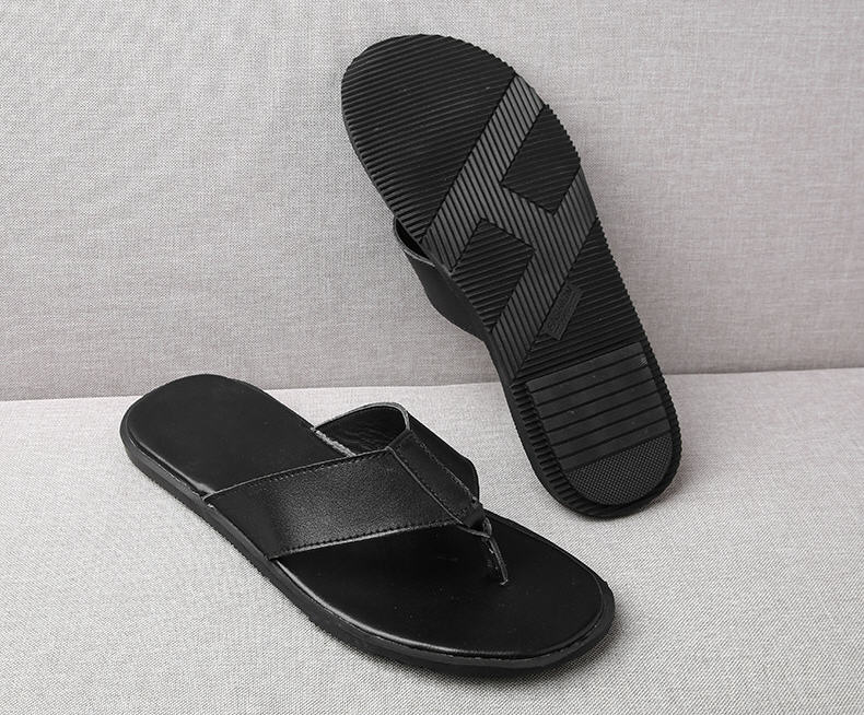 Comfortable sandals men's flip flops black sandal casual flip flops ...