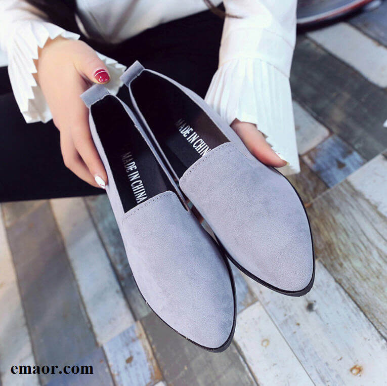  Women Loafers Spring Summer Flats Shoe Simple Women Casual Shoes Suede Slip on Boat Shoes Female Shoe Comfortable Ballet Flats Shoes