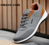 Mens Casual Shoes Spring Summer New Men Shoes Lace-Up Men Fashion Shoes Microfiber Leather Casual Shoes Brand Men Sneakers Men FLats