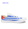 Men's Flag Shoes Colin Kaepernick Cuba Flag Hand Painted Blue White Stripes Shoes Women's Flag Shoes for Sale Casual Shoes American Flag Golf Shoes