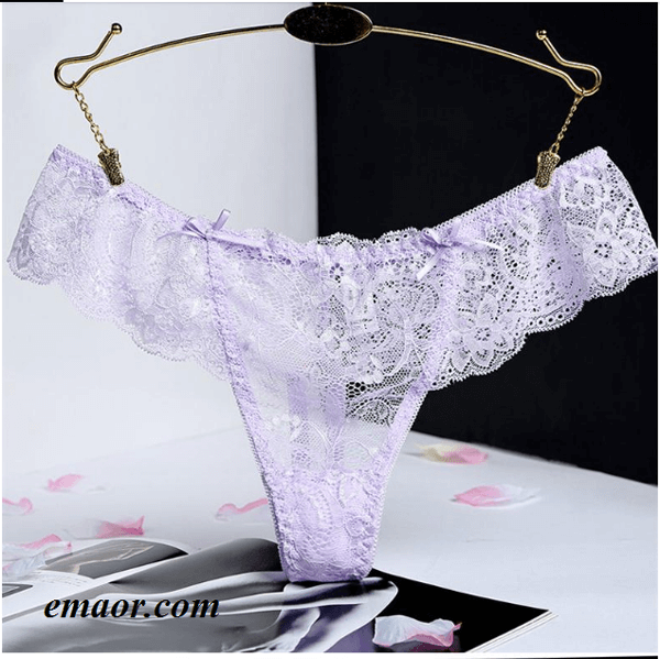 Front Thong in Apparel for Women Lace Trim Lace Underwear Set Spotlight on Lace Brief Jockstrap Cotton Sexy Briefs