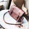 Ladies Bag Retro Crossbody Bags Fashion Travel Bags Vintage PU Leather Preppy Satchel for Girls Book Bags for College Bags