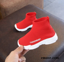 Children Casual Shoes Japan Little Girls Sneaker For Running Boys Casual Shoes Outdoor Anti-Slippery Fly Knit Kids Socks Shoe Sneakers