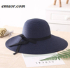 Womens Straw Hat Summer Big Wide Brim Beach Shade Foldable Sun Block UV Protection Feminino Panama Hat 