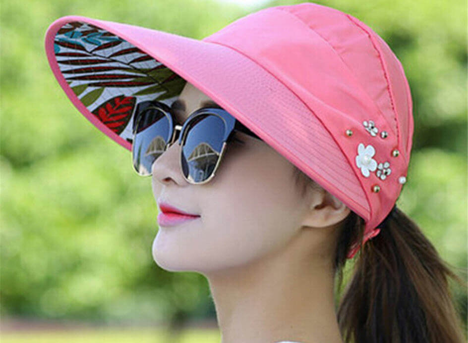 Sun Hats for Women Visors Fishing Fisher Beach Hats UV Protection Cap ...