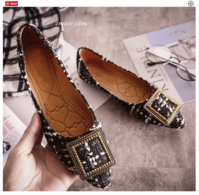 Jojo Siwa Shoes Fashion Boat Shoes Women's Pointed Toe Office Ladies ...