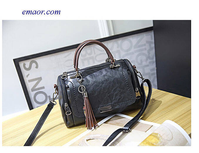 New Arrival Fashion Woman Bag Shoulder Bag for Ladies Retro PU Leather Handbag Female Tassel Zipper Crossbody Bags