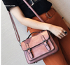 Ladies Bag Retro Crossbody Bags Fashion Travel Bags Vintage PU Leather Preppy Satchel for Girls Book Bags for College Bags