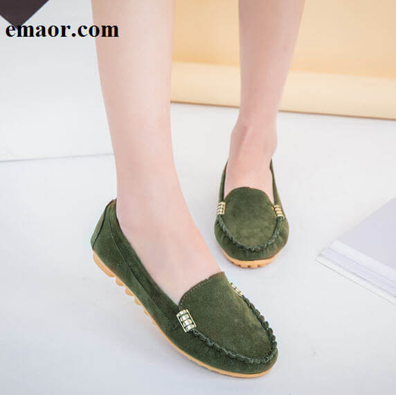 Women Flats Shoes 2019 Fashion Casual Loafers Suede Candy Color Slip on Flat Shoes Classical Ballet Flats Comfortable Ladies Shoes