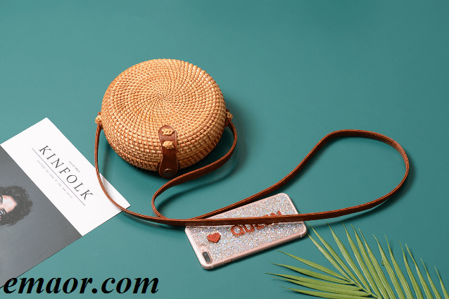 Sling Bag for Girs Summer Fashion Shoulder Bag Hot Mulit Style Messenger Bags for Womens Rattan Bag Handmade Backpack for Womens