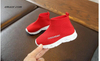 Kids Shoes Elastic Sports Led Shoes Leisure Baby Light Shoes Children Kids Breathable Sport Shoes 