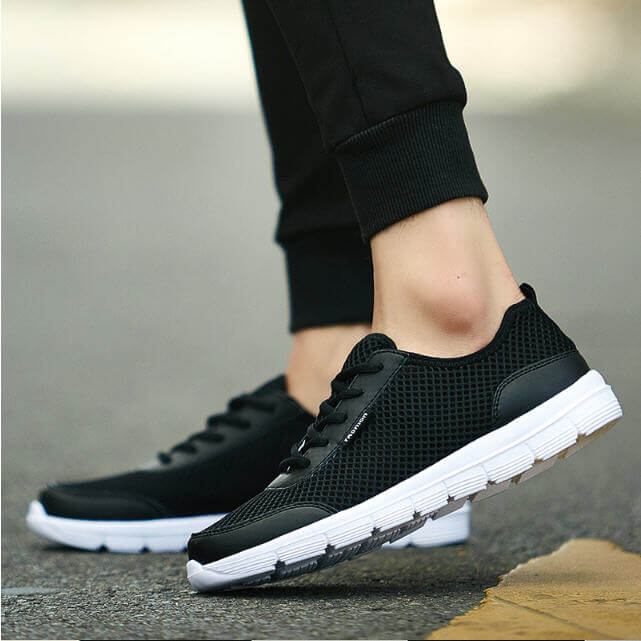  Men's Casual Shoes Summer Sneakers Breathable Wholesale Casual Shoes Couple Lover Fashion Lace Up Mens Mesh Flats Shoes