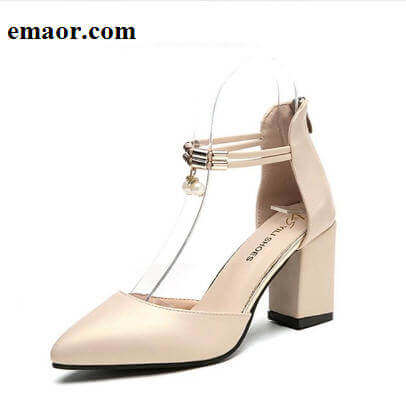 High Heels for Women Comfortable And Beautiful Pointed Toe Wedding Sexy Pumps Side with Pearl Ladies Princess Shoes
