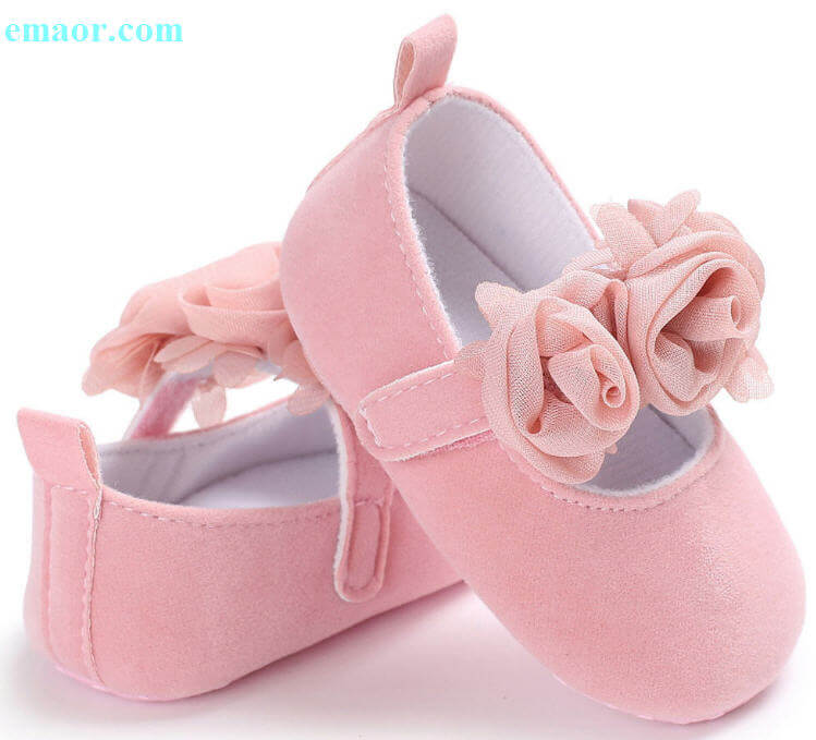 Baby Shoes Cute Newborn 0-18M Lovely Floral Japan Girl Crib Shoes Pram Soft Sole Prewalker Anti-slip Baby Toddler Shoes