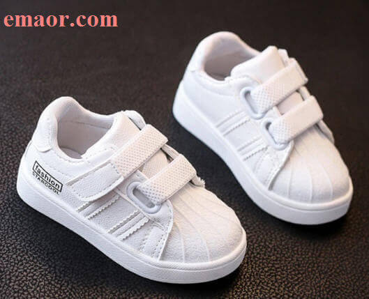 Vulcanized Shoes Girls Children Shoes Kids Casual Sneakers Boys Autumn Outdoor Comfortable White PU Soft Sole Toddler Kids Casual Shoes