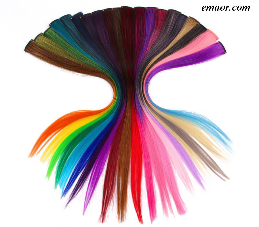 Human Hair Wigs Color Highlight Clips Clip 20 Inches Long Straight Hair Natural Wigs Toupee Hair Pieces for Women