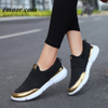 Women Slip On Loafers Spring Autumn Comfortable Flats Breathable Stretch Cloth Fashion Ladies Casual Shoes