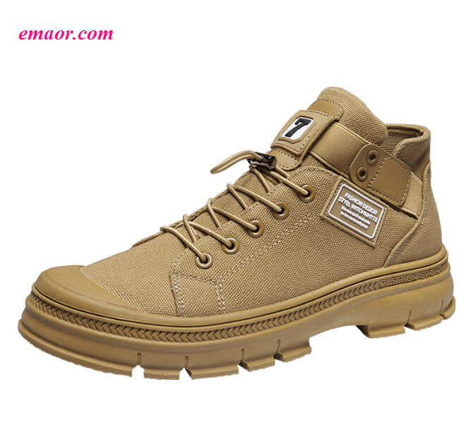  Martin Boots Men's Autumn Super Solid Color Males Canvas Casual Shoes Safety Shoes 