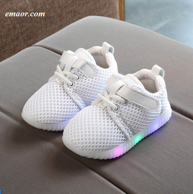 LED Kid's Baby Boy's Girl's Luminous Sneakers Bright Light Up Shoes ...